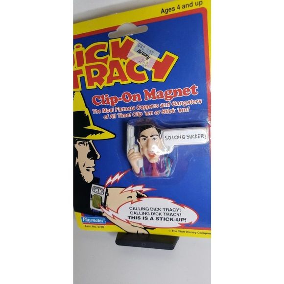 Vintage 1990 Dick Tracy Al "Big Boy" Caprice Disney Clip On Magnet On Ca… - Picture 2 of 5